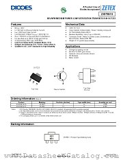 ZX5T851GTA datasheet pdf Diodes