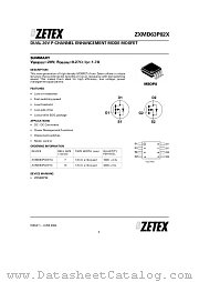 ZXMD63P02XTA datasheet pdf Diodes