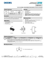 ZXMN10A07F datasheet pdf Diodes