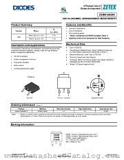 ZXMN10A09KTC datasheet pdf Diodes