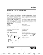 ZXSC300E5TA datasheet pdf Diodes