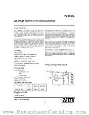 ZXSC310E5TA datasheet pdf Diodes