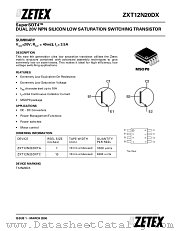 ZXT12N20DX datasheet pdf Diodes