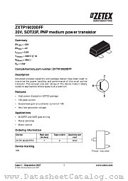 ZXTP19020DFF datasheet pdf Diodes
