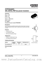 ZXTP25040DFL datasheet pdf Diodes