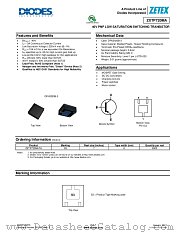 ZXTP720MA datasheet pdf Diodes