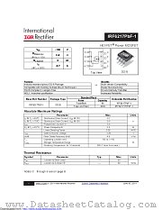 IRF6217TRPBF-1 datasheet pdf International Rectifier