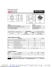 IRF7473PBF-1 datasheet pdf International Rectifier