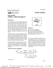 AFH461 datasheet pdf International Rectifier