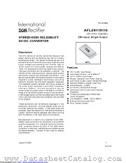 AFL2811R1S datasheet pdf International Rectifier