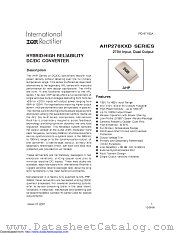 AHP27012D datasheet pdf International Rectifier