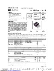 AUIRF2804S-7P datasheet pdf International Rectifier