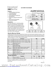 AUIRF4905STRR datasheet pdf International Rectifier