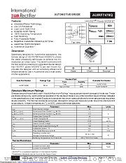 AUIRF7478QTR datasheet pdf International Rectifier