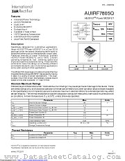 AUIRF7805QTR datasheet pdf International Rectifier