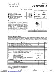AUIRFR3504Z datasheet pdf International Rectifier