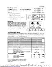AUIRFU4104 datasheet pdf International Rectifier