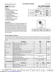 AUIRFZ48N datasheet pdf International Rectifier