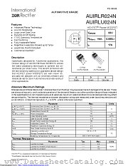 AUIRLR024NTRL datasheet pdf International Rectifier