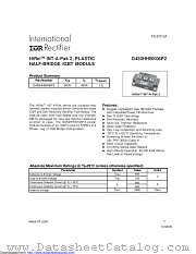 G450HHBK06P2 datasheet pdf International Rectifier