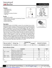 HFA15PB60PBF datasheet pdf International Rectifier