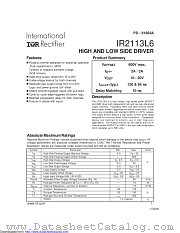 IR2113L6SCS datasheet pdf International Rectifier