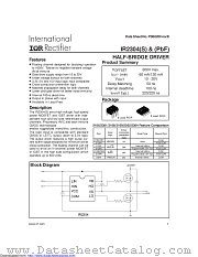 IR2304PBF datasheet pdf International Rectifier