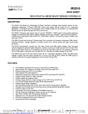 IR3510MTRPBF datasheet pdf International Rectifier