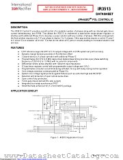 IR3513MPBF datasheet pdf International Rectifier