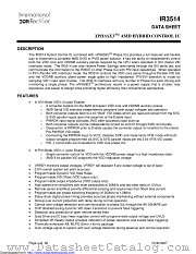 IR3514MTRPBF datasheet pdf International Rectifier