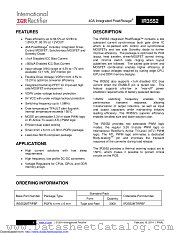 IR3552 datasheet pdf International Rectifier