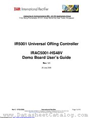 IRAC5001-HS48V datasheet pdf International Rectifier