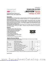 IRAM109-015SD datasheet pdf International Rectifier