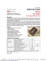 IRAM136-0760A2 datasheet pdf International Rectifier