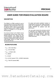 IRDC3640 datasheet pdf International Rectifier
