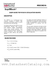IRDC3821A datasheet pdf International Rectifier