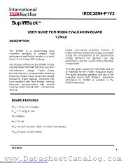 IRDC3894 datasheet pdf International Rectifier