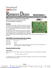 IRDCIP2005C-1 datasheet pdf International Rectifier