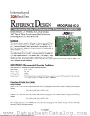 IRDCIP2021C-2 datasheet pdf International Rectifier