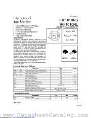 PB-IRF1010NS datasheet pdf International Rectifier
