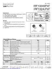 IRF1324S datasheet pdf International Rectifier