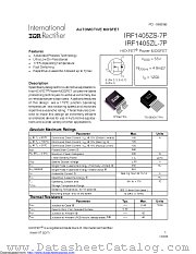 PB-IRF1405ZL-7P datasheet pdf International Rectifier