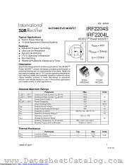 PB-IRF2204S datasheet pdf International Rectifier