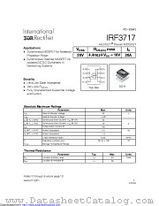 PB-IRF3717 datasheet pdf International Rectifier