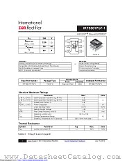 IRF5801TRPBF-1 datasheet pdf International Rectifier