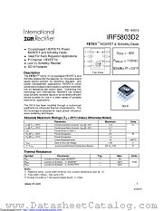PB-IRF5803D2 datasheet pdf International Rectifier
