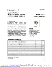 IRF5NJ9540SCS datasheet pdf International Rectifier