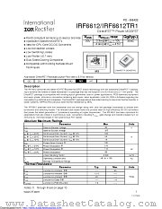 PB-IRF6612 datasheet pdf International Rectifier