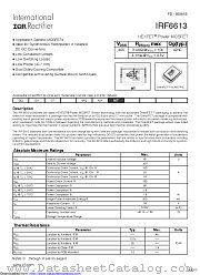 PB-IRF6613 datasheet pdf International Rectifier
