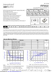 PB-IRF6622 datasheet pdf International Rectifier